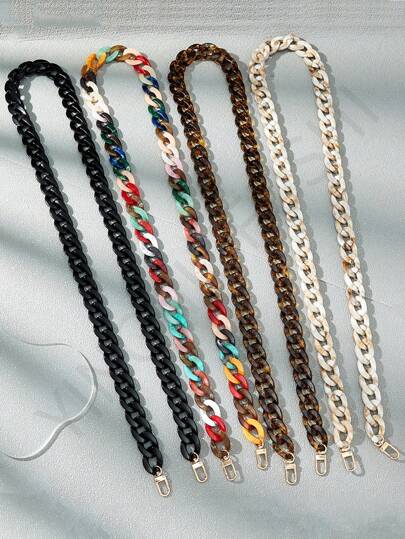 1 件亚克力长款斜挎手机挂饰支架，多色多功能手机挂绳，DIY 手机壳链带，时尚手机吊坠项链，适合送给母亲、家人、朋友、生日、节日的手机链礼物