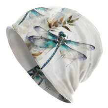 1 件女士蜻蜓图案无檐帽，适合日常户外佩戴