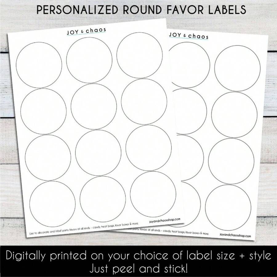Design And Customize Your Own Round Sticker Labels Personalize Your