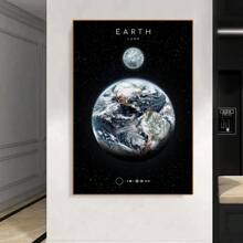 1 件太阳金星土星火星地球冥王星海报和印刷品行星墙艺术帆布画太阳系墙壁家居客厅装饰无框架 - 彩色 - 查看 5