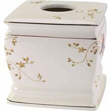Avanti Linens - Bathroom Accessories Set, 4-Piece Bundle With Matching Design, Nature Inspired Countertop Bathroom Decor (Gilded Birds Collection) - Accessory Bundle - View 6
