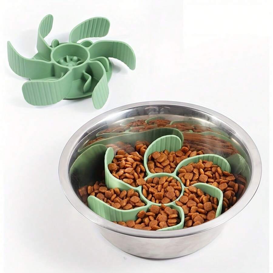 Silicone SlowFood Dog Bowl AntiSuffocation Pet Food Dispenser, Non