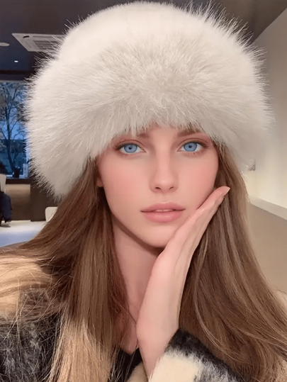 1 pezzo Cappello alla moda e soffice per outfit invernali e autunnali