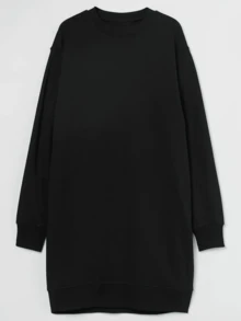 Große Größen Personalisierter lässiger langärmliger Rundhals-Hoodie für Damen, personalisierte Anpassung mit Ihren Lieblingsfotos (Selfies/Idole/Text/Paar/Haustiere/Anime), Damen Herbst Top, Schwarzes Top