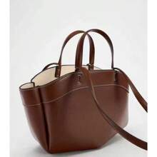 Bolso de mujer de gran capacidad, de moda, tipo tote, de hombro y de compras, Novedad 2024 Otoño