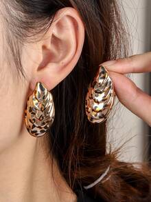 Họa tiết da báo Châu Âu và Mỹ mới, Hình học, Trái tim, Phụ kiện thời trang hình giọt nước, Thu/Đông - da báo - Xem 3