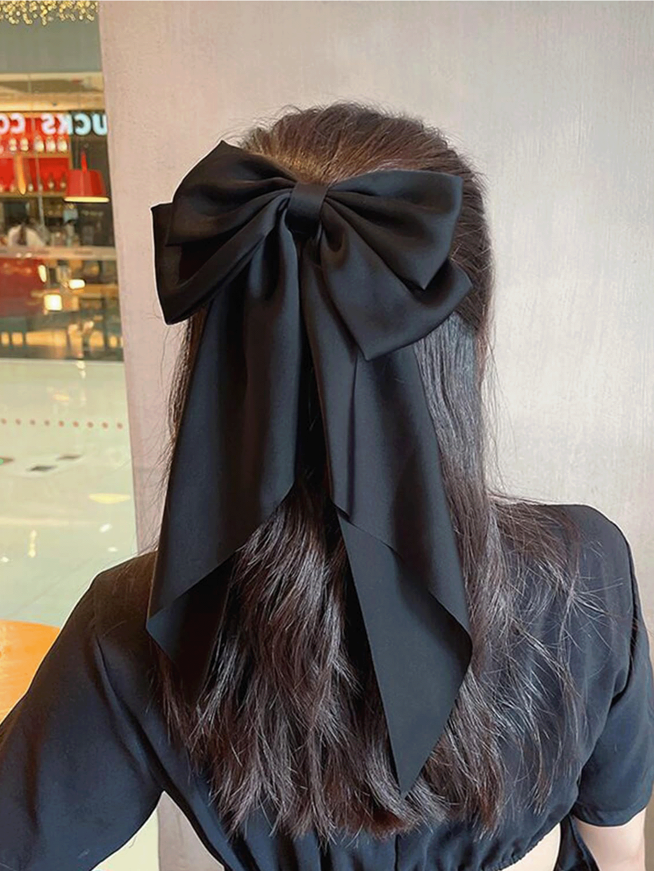 4/1pc Hair Bows For Girls,Big Bow Clips With Ribbons BowKnot Clips