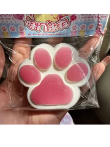 可爱的柔软猫爪 - 超柔软挤压水泥状猫爪柔软玩具，慢回弹，葡萄/橙色猫爪挤压玩具，少女礼物，小礼物，Taba 柔软，圣诞礼物，柔软，Taba 柔软，柔软，玩具 - 彩色 - 查看 7