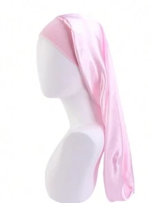 1pc Customized Text Satin Night Cap, Women Beauty Hair Care Hat, Postpartum Protection Cap, Bridesmaid Party Supplies