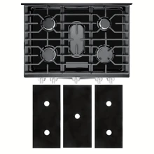 3 Stück wiederverwendbare Gasherd Brennerüberzüge, hitze- und ölbeständige Herdmattenbezüge, Anti-Verschmutzungs-Pads, Brennerkappen, Küchenzubehör (können zugeschnitten werden, bitte messen Sie die Größe vor dem Kauf)