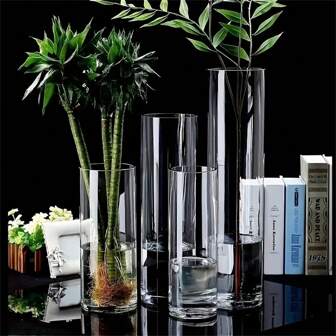 8pcs Simple Elegant Hydroponics Flower Vase, 30cm/11.81in Glass Cylinder Candle Holder, For Flower Arrangements And Candle Display, Wedding Centerpiece, Home Office Decor, Ideal For Home And Event Decoration Home Decor Room Decor Glass Vase