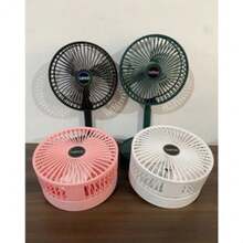 Rechargeable Folding Telescopic Fan Kit + 500ML Digital Thermometer  Bottle Random Color - Nhiều màu - Xem 3