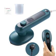 1pc Mini Iron - Portable Garment Steamer, Fast Heating, Ultra-Light, Essential For Travel, College Dorms, Home, Clothing Iron (Green, Pink) - UK Plug(220-240V) - View 16