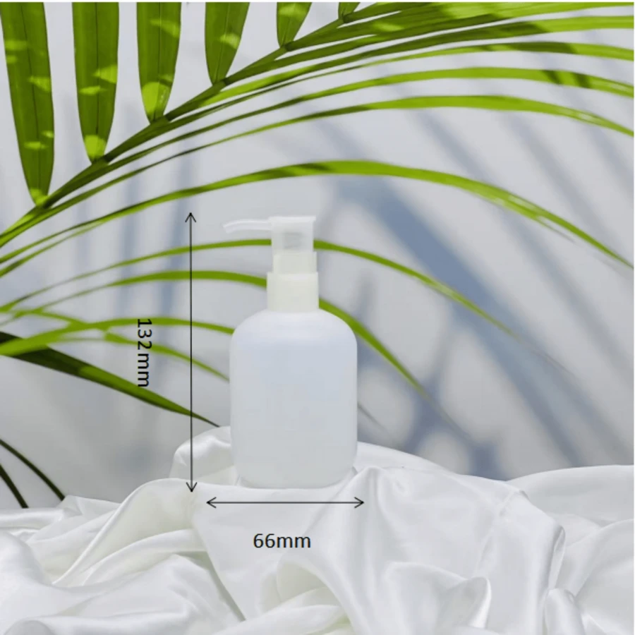 2 个 250 毫升透明瓶，适用于洗发水、润肤露、护发素补充装 回到学校 - 白色 - 查看 1