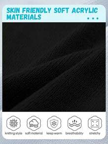 1 pieza/3 piezas/5 piezas Gorros de punto ultraligeros - Estilo unisex, cálidos y a prueba de viento, adecuados para esquiar y actividades al aire libre - Mejor opción de regalo de Navidad