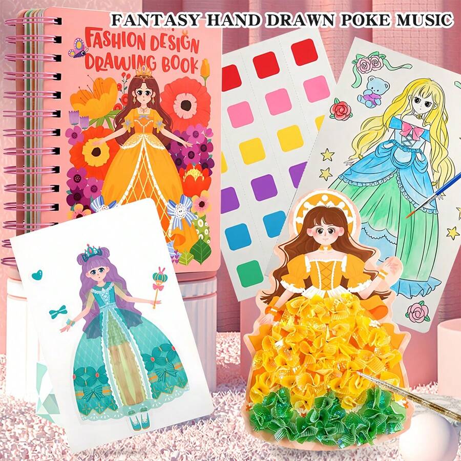 Kids Montessori 3 In 1 Creative Princess Dress Up Toys Educational