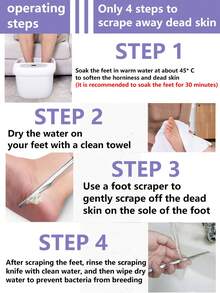 Dụng cụ dao cắt móng chân Dụng cụ chà chân chuyên nghiệp bằng thép không gỉ Dụng cụ cạo chân Dụng cụ cạo da chết Dụng cụ cạo da chết Dụng cụ cắt móng chân Dụng cụ chăm sóc chân cho nam nữ - Bạc - Xem 3