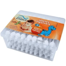 Kit 2 Packs Of Cotton Swab Flexible Rods For Newborns - Enlace - 50 Each Total 100 Units - 彩色 - 查看 2