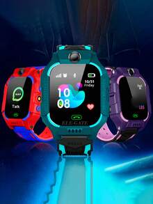 Reloj Inteligente Teléfono Smart Watch Kid Niño Niña Gps Smartwatch Pantalla Táctil - Verde - Ver 3