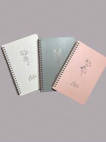 1pc Fashionable Minimalist Macaron Color A5 Spiral Notebook, Smooth Writing, Business Office Memo Pad, Daily Planner, Personal Diary, Back To School