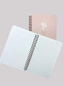 1pc Fashionable Minimalist Macaron Color A5 Spiral Notebook, Smooth Writing, Business Office Memo Pad, Daily Planner, Personal Diary, Back To School