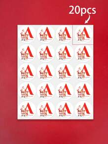 216pcs Customized Christmas Stickers, Santa Claus Letter Stickers, Christmas Gift Labels, Snack Packaging Stickers, Customizable Text, 5cm X 3cm, Suitable For Holiday Gift Wrapping, Envelope Stickers, Candy Packaging, Small Business Packaging - Multicolor - View 9
