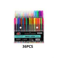 Set de 12/18/36/48/60 bolígrafos de gel brillantes de colores neutros, bolígrafos de colores especiales luminosos con estrellas brillantes, bolígrafos de colores de caramelo fluorescentes, bolígrafos de color neutros de 1.0 mm (estilo y color aleatorios) para niños, cristianos, coloreo, útiles escolares