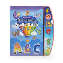 Englische E-Book Sprechbücher zum Lesen mit dem Finger für Kinder, Bildungsspielzeug. Inhalt umfasst: Englisches Buchstaben, Zahlen, Früchte, Tiere, Fahrzeuge, Beziehungen, Instrumente, Musik, Kinderreime. Benötigt 3 AA-Batterien (nicht enthalten)