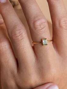 Water Grass Agate Sterling Silver Ring - Exquisite Vintage-Inspired Design, Durable 925 Silver, Perfect For Wedding, Party, Or Gift, Elegant Classic Style, Hypoallergenic, Nickel-Free, And Comfortable To Wear