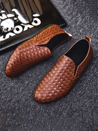 2024 New Autumn/Winter Classic Fashion Comfortable Men's Slip-On Loafers, Soft Bottom Driving Shoes