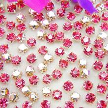 4mm 5mm 6mm 7mm 8mm, 5 Kích thước, Đế móng vuốt màu bạc, vàng Hình tròn sáng bóng nhiều màu thủ công bằng thủy tinh pha lê khâu tay đính keo trang trí hạt đá Rhinestone phẳng có lỗ Đá lấp lánh Phụ kiện DIY May đá Strass để trang trí quần áo, váy, túi xách, giày dép, trâm cài, hoa tai, đồ thủ công mỹ nghệ DIY. - Bạc - Xem 39