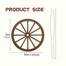 12 Bánh Xe Ngựa Mini Cho Các Bữa Tiệc Theo Chủ Đề Phương Tây - Đồ Trang Trí Bàn Bằng Gỗ, Đồ Trang Trí Đám Cưới & Rodeo Ngựa Phong Cách Cổ Điển Đồ Trang Trí Nhà Cửa, Không Cần Điện - Nhiều màu - Xem 4