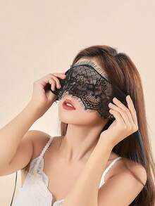 1 chiếc mặt nạ nửa mặt ren quyến rũ hình tiên nữ Mặt nạ mắt quyến rũ cho tiệc hóa trang Mạng che mặt - Nhiều màu - Xem 27
