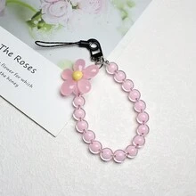1Pc Dây đeo điện thoại di động Máy ảnh móc khóa CCD cầm tay thủ công Chuỗi pha lê nhiều màu sắc Cổ tay ngắn Hoa Phong cách mới Di động Mạnh mẽ Bền chống mất Ô dù Cốc nước Mặt dây chuyền Cô gái dễ thương Dây đeo sáng tạo - Nhiều màu - Xem 10