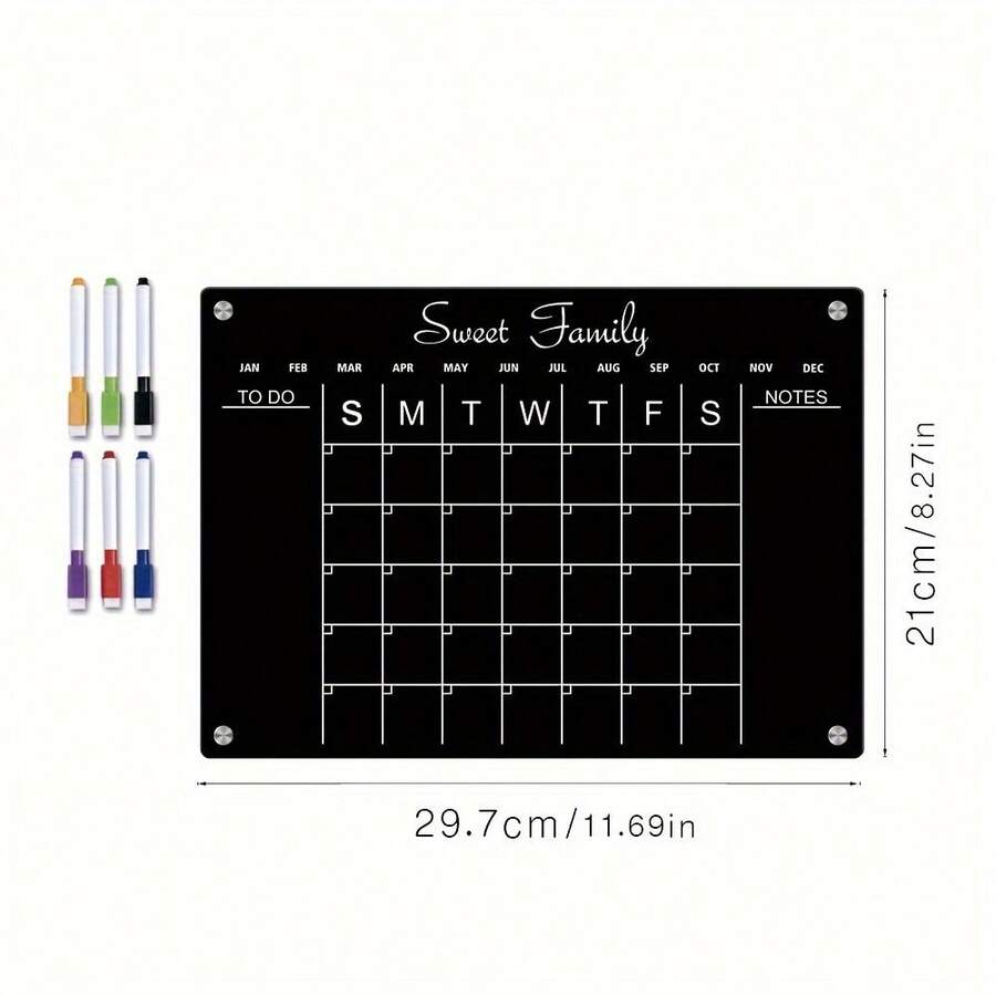 353 Acrylic Calendar Board Dry Erase Board