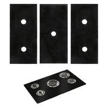 3 Stück wiederverwendbare Gasherd Brennerüberzüge, hitze- und ölbeständige Herdmattenbezüge, Anti-Verschmutzungs-Pads, Brennerkappen, Küchenzubehör (können zugeschnitten werden, bitte messen Sie die Größe vor dem Kauf)