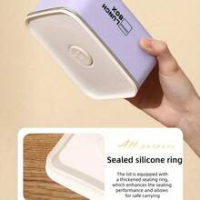 5 件装不锈钢便当盒，分隔式多隔间午餐盒，冰箱储物盒，学生/上班族大容量密封餐盒，微波炉安全方形午餐盒 - 彩色 - 查看 7