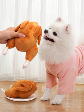 1 pieza Juguete de peluche de pavo de Acción de Gracias para perro