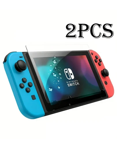 2 Packs, Scratch-Proof, Explosion-Proof Switch Screen Protector, Full Coverage, Easy To Install, HD Clear, Bubble-Free, Scratch-Proof, Shatterproof Tempered Glass Screen Protector, Ultra-High Definition. Suitable For Birthday/Easter/Christmas/Family/Friends/Boys/Girlfriend Gifts