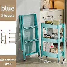 Foldable Kitchen Rack, Multifunctional Storage Rack, Vegetable Basket Organizer, Movable Baby Supplies Shelf, No Installation Required Kitchen Items Kitchen Accessories Kitchen Tools