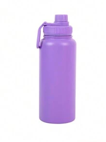 1 pieza Botella de agua de acero inoxidable aislada de 32 onzas, vaso al vacío de doble pared a prueba de fugas, excelente para actividades al aire libre, botella aislada para bebidas calientes - Multicolor - Ver 15