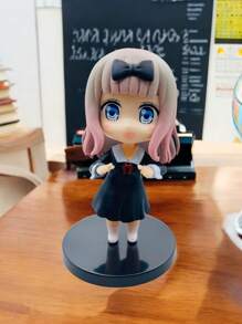 Anime Set 4 Love Is Waar Kaguyaa Samaa, Chikaa, Miyukii Collectible Figures - Black - View 9