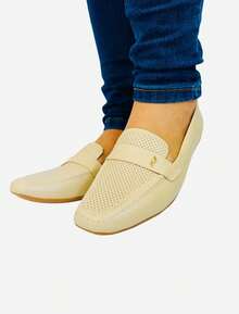 Usaflex Loafer Moccasin Shoe In Nappa Leather Valise - 白色 - 查看 1