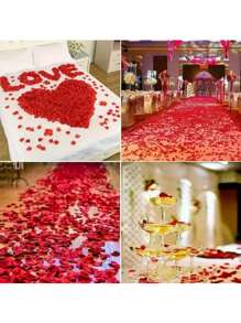 99/500/1000PCS Rose Petals Fake Rose Petals For Romantic Nights, Wedding Flower Decorations, Parties, Events