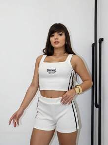 Women's Chicago Set With Ribana Cotton Stripes - trắng - Xem 1