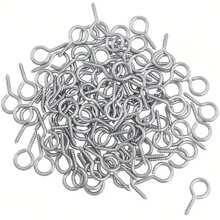 100/300/500/1000/2000 piezas Agujas de ojo mini multicolor, agujas de ojo, ganchos, ojetes, tornillos metálicos roscados, conectores de colgantes de joyería, suministros para hacer joyería DIY, 10mm/0.39 pulgadas