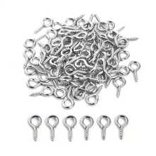 100/300/500/1000/2000 piezas Agujas de ojo mini multicolor, agujas de ojo, ganchos, ojetes, tornillos metálicos roscados, conectores de colgantes de joyería, suministros para hacer joyería DIY, 10mm/0.39 pulgadas