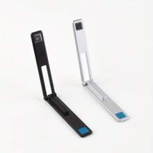 1Pc Adhesive Cell Phone Stand Holder Desktop Support Alloy Mini Compact Portable Foldable Compatible With IPhone, Android Phone, Gift For Birthday, Family, Friends Phone Holder, Phone Accessories