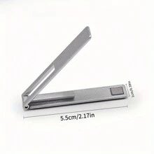 1Pc Adhesive Cell Phone Stand Holder Desktop Support Alloy Mini Compact Portable Foldable Compatible With IPhone, Android Phone, Gift For Birthday, Family, Friends Phone Holder, Phone Accessories