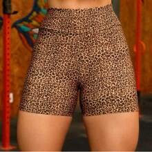 Women's Suplex Gym Fitness Shorts High Waist High Waist Gymnastics Yoga - Màu vàng - Xem 2